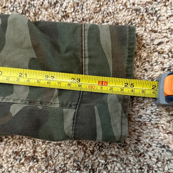 New Look Green Camouflage Hooded Field Jacket Women’s Utility Style Size L Camo - Picture 12 of 12